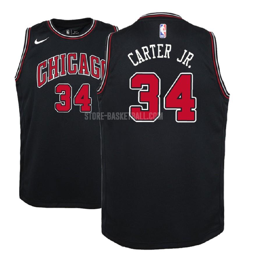 2018 nba draft chicago bulls wendell carter jr 34 black statement youth replica jersey