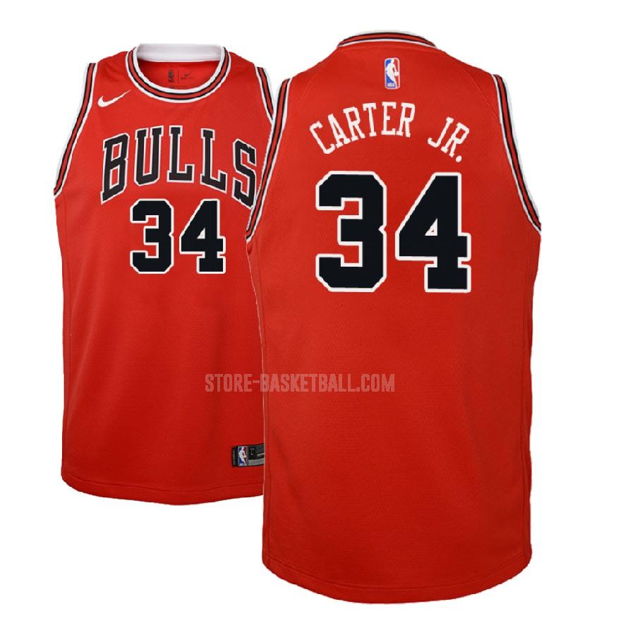 2018 nba draft chicago bulls wendell carter jr 34 red icon youth replica jersey