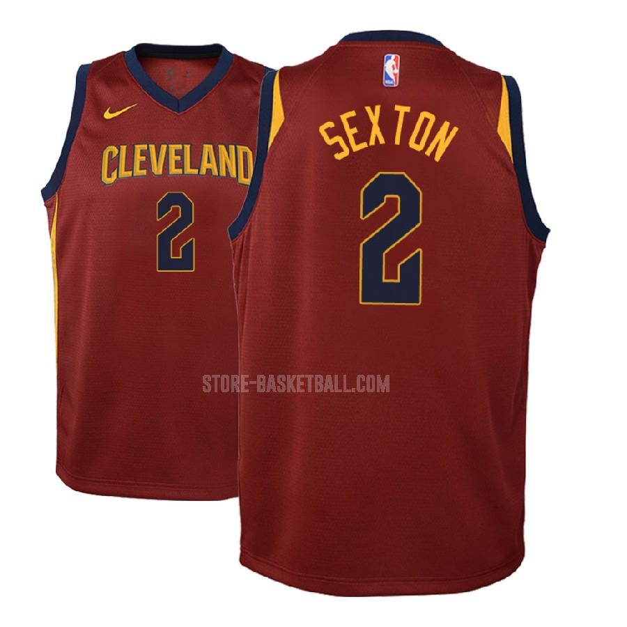 2018 nba draft cleveland cavaliers collin sexton 2 red icon youth replica jersey