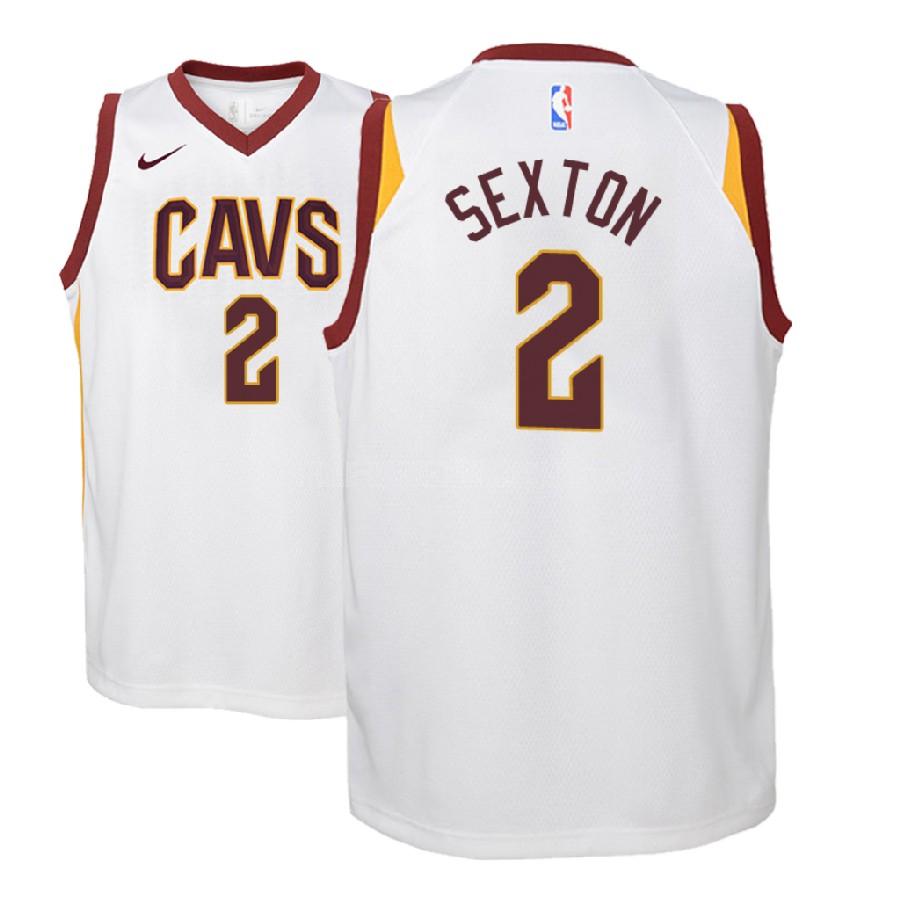 2018 nba draft cleveland cavaliers collin sexton 2 white association youth replica jersey