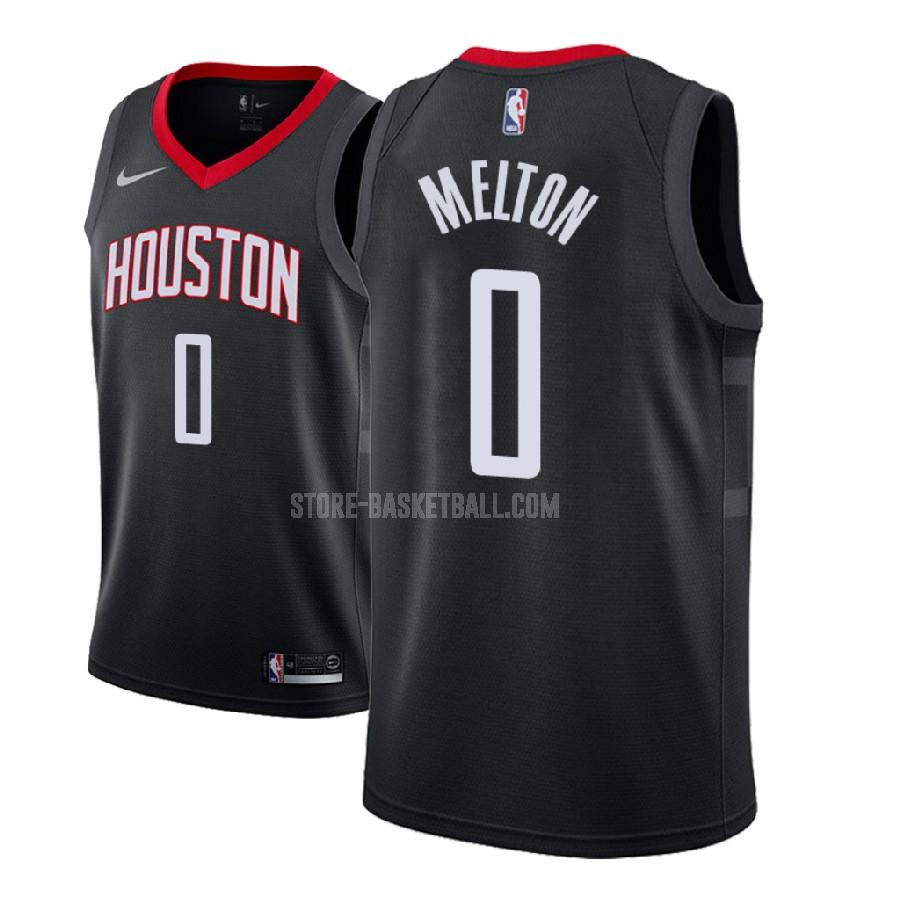2018 nba draft houston rockets de'anthony melton 0 black statement men's replica jersey