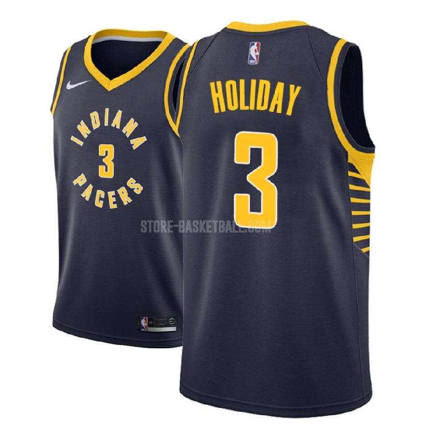 2018 nba draft indiana pacers aaron holiday 3 navy icon men's replica jersey