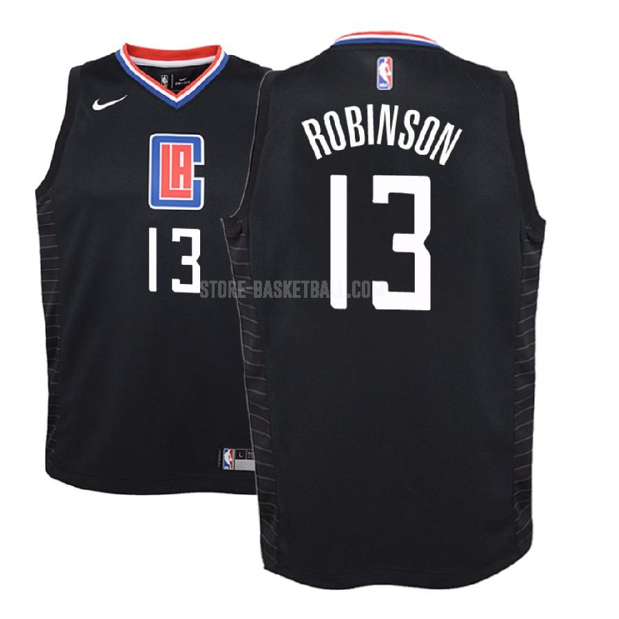 2018 nba draft los angeles clippers jerome robinson 13 black statement youth replica jersey