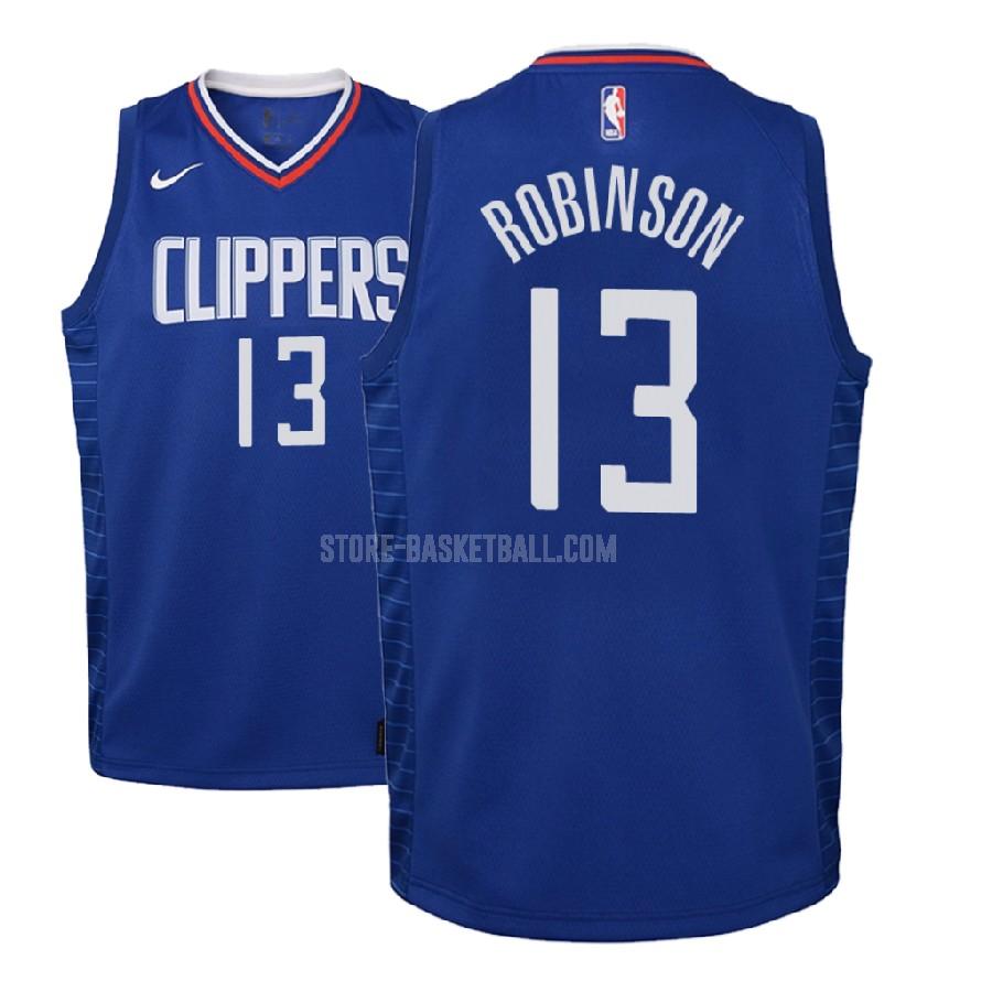 2018 nba draft los angeles clippers jerome robinson 13 blue icon youth replica jersey
