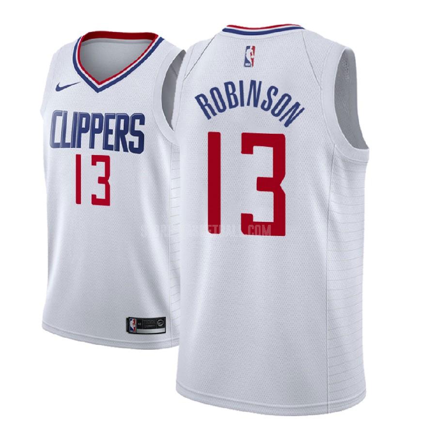 2018 nba draft los angeles clippers jerome robinson 13 white association men's replica jersey