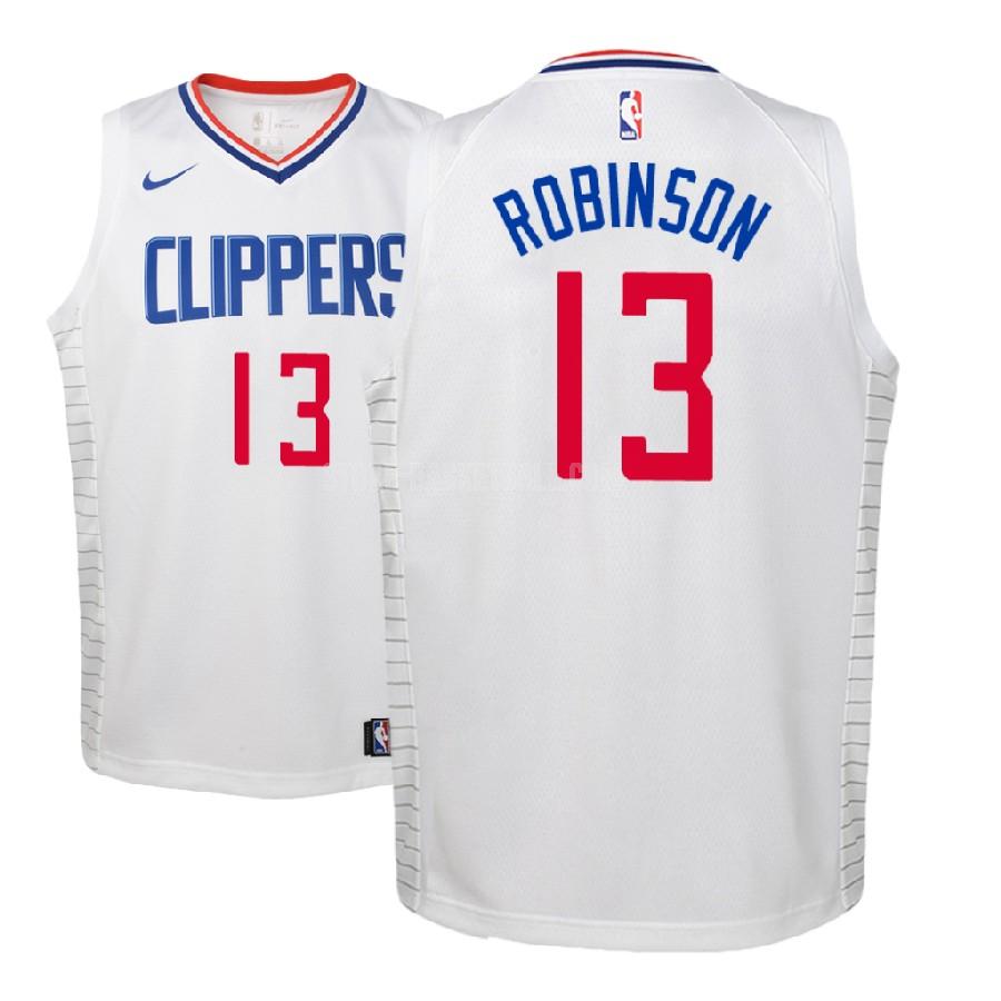 2018 nba draft los angeles clippers jerome robinson 13 white association youth replica jersey