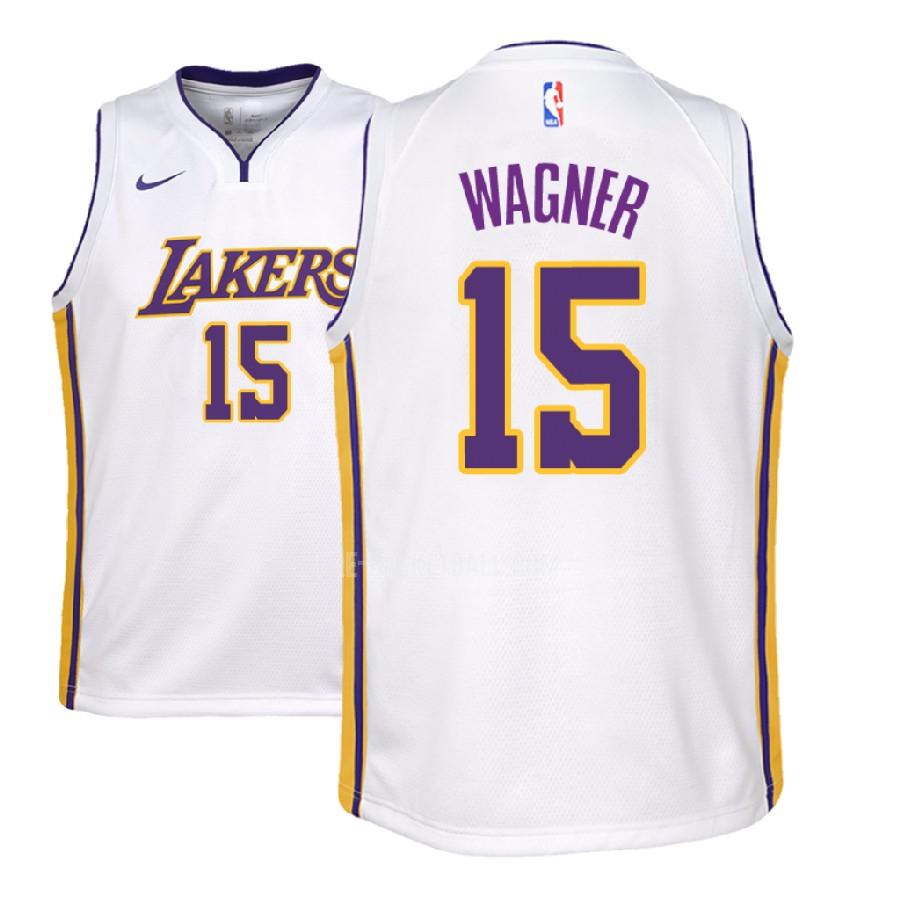 2018 nba draft los angeles lakers moritz wagner 15 white association youth replica jersey