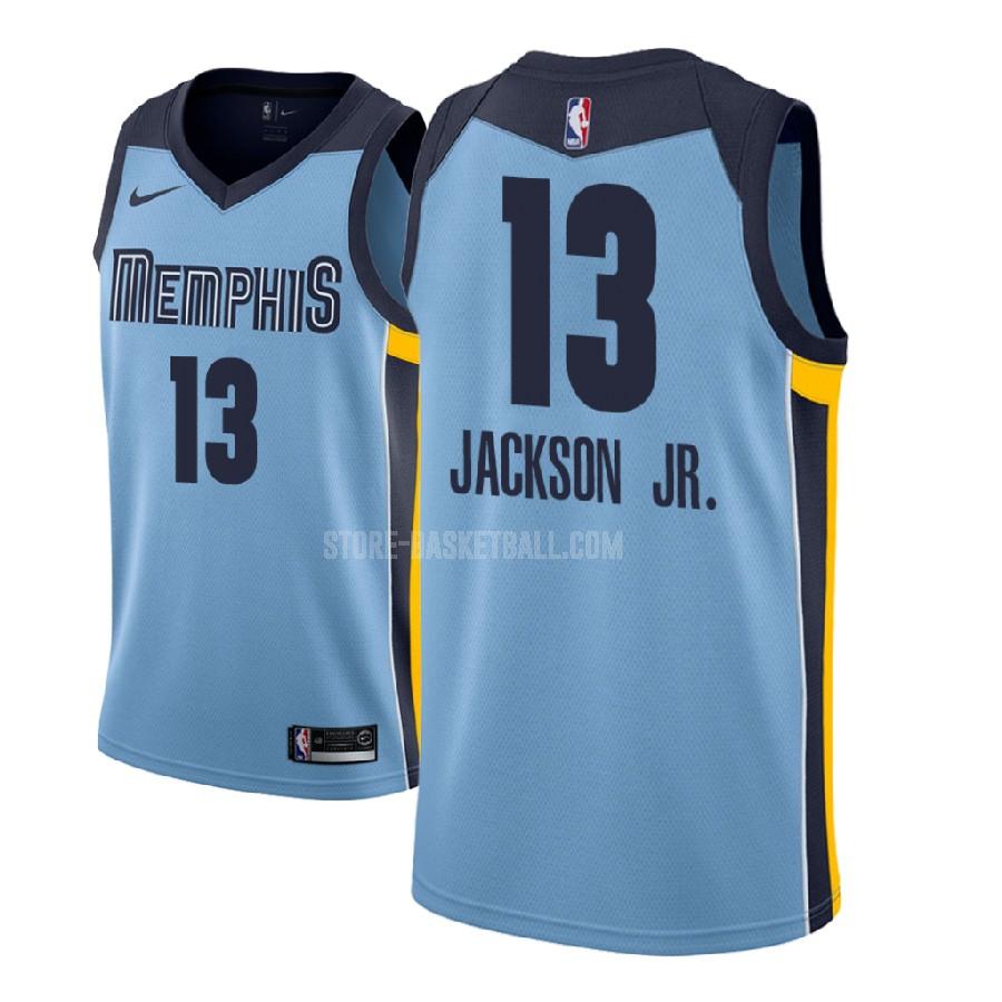 2018 nba draft memphis grizzlies jaren jackson jr 13 blue statement men's replica jersey