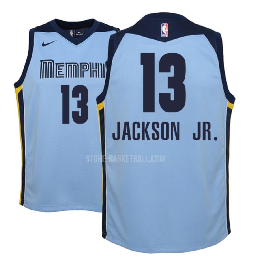 2018 nba draft memphis grizzlies jaren jackson jr 13 blue statement youth replica jersey