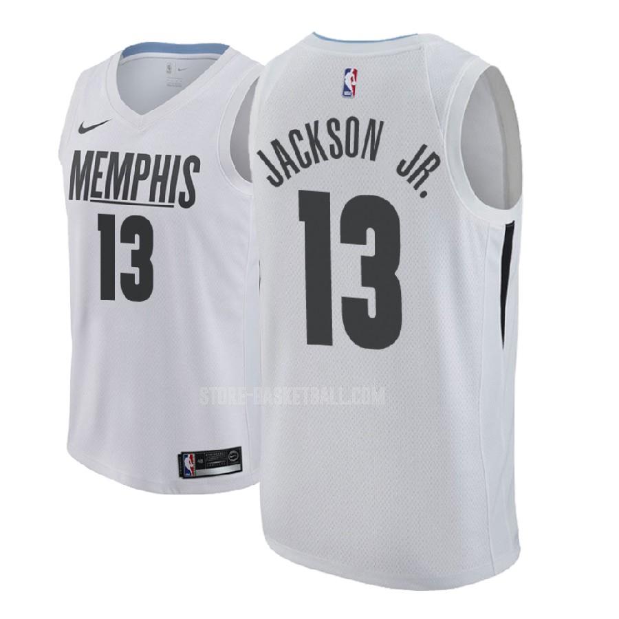 2018 nba draft memphis grizzlies jaren jackson jr 13 white city edition men's replica jersey