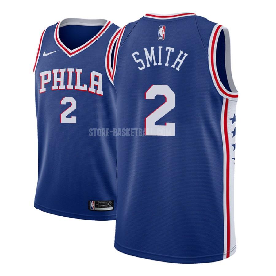 2018 nba draft philadelphia 76ers zhaire smith 2 blue icon men's replica jersey