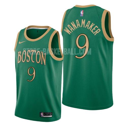 2019-20 boston celtics brad wanamaker 9 green city edition men's replica jersey