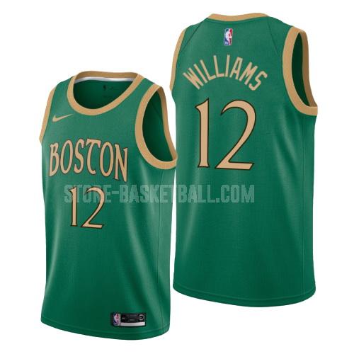2019-20 boston celtics grant williams 12 green city edition men's replica jersey