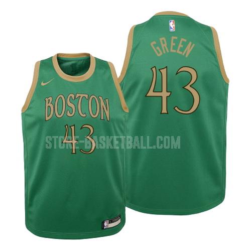 2019-20 boston celtics javonte green 43 green white number youth replica jersey