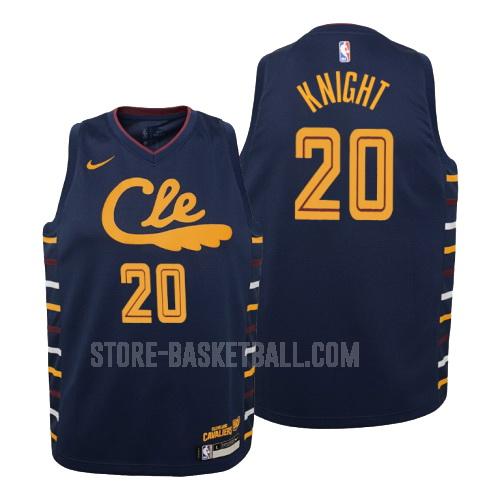 2019-20 cleveland cavaliers brandon knight 20 navy city edition youth replica jersey