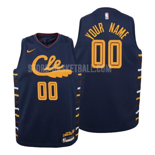 2019-20 cleveland cavaliers custom navy city edition youth replica jersey