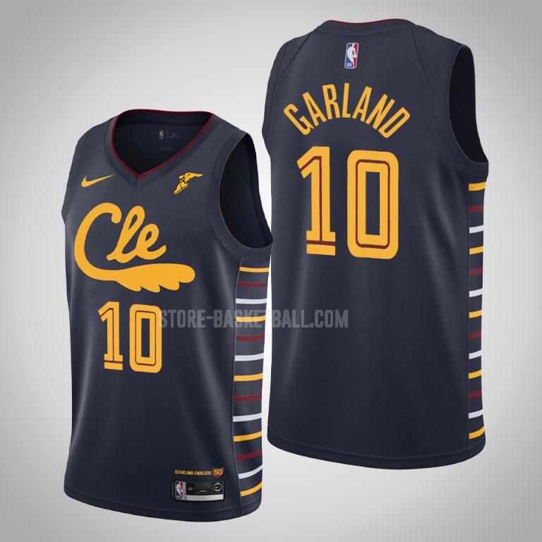 2019-20 cleveland cavaliers darius garland 10 navy city edition men's replica jersey