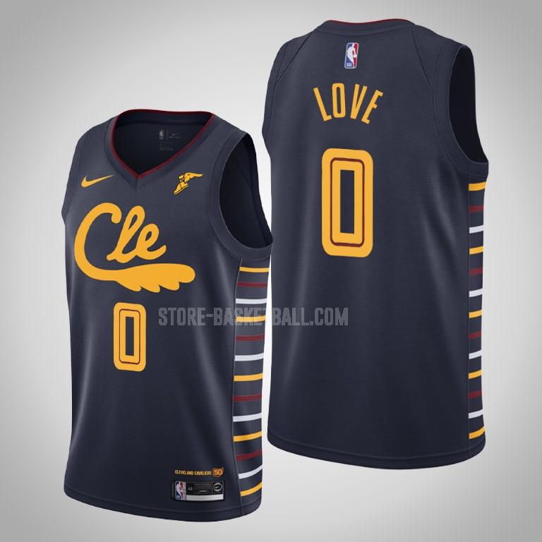 2019-20 cleveland cavaliers kevin love 0 navy city edition men's replica jersey