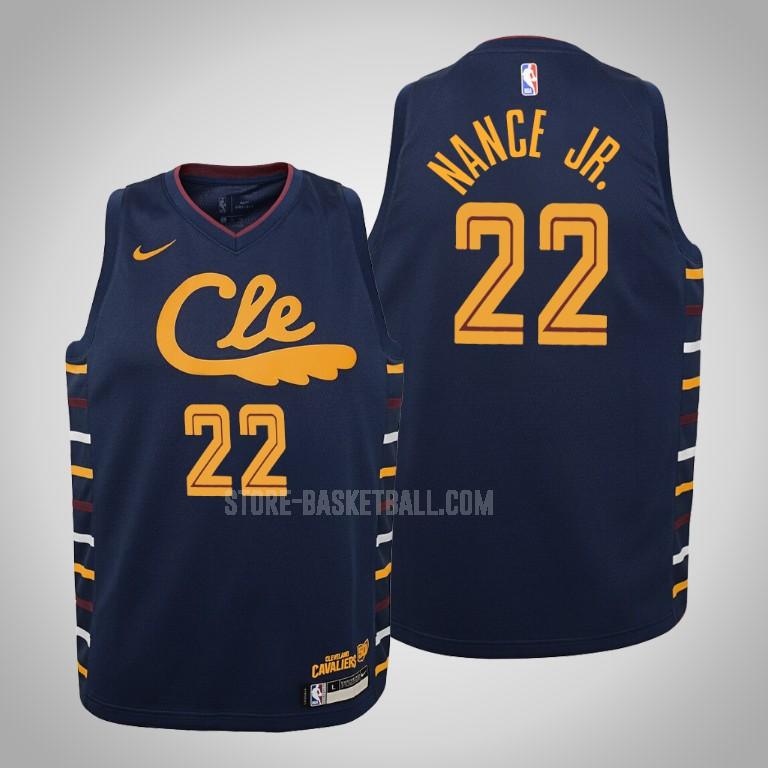 2019-20 cleveland cavaliers larry nance 22 navy city edition youth replica jersey