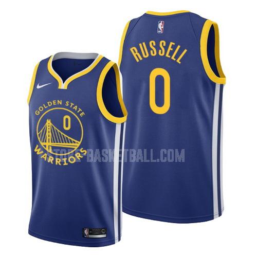 2019-20 golden state warriors d'angelo russell 0 blue icon men's replica jersey