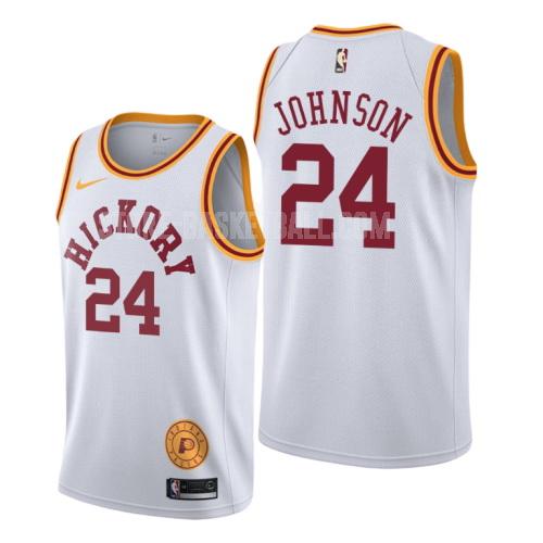 2019-20 indiana pacers alize johnson 24 white classic edition men's replica jersey