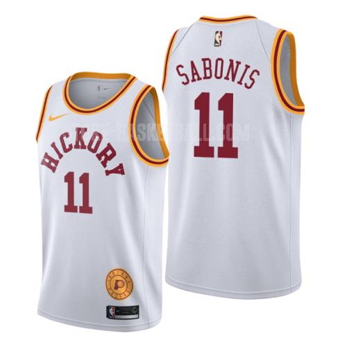 2019-20 indiana pacers domantas sabonis 11 white classic edition men's replica jersey
