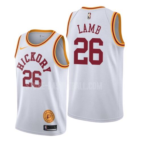 2019-20 indiana pacers jeremy lamb 26 white classic edition men's replica jersey