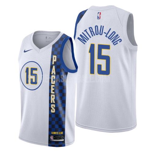 2019-20 indiana pacers naz mitrou-long 15 white city edition men's replica jersey