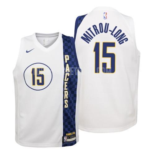 2019-20 indiana pacers naz mitrou-long 15 white city edition youth replica jersey