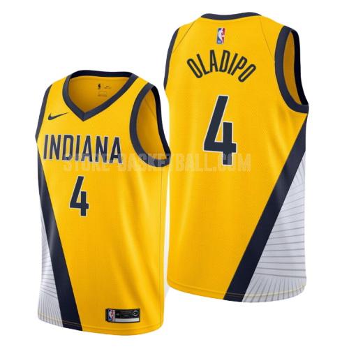 2019-20 indiana pacers victor oladipo 4 yellow statement men's replica jersey