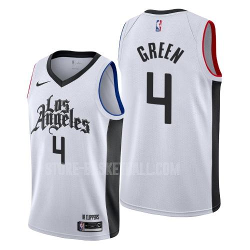 2019-20 los angeles clippers jamychal green 4 white city edition men's replica jersey