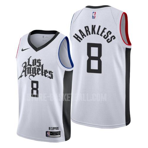 2019-20 los angeles clippers maurice harkless 24 white city edition men's replica jersey