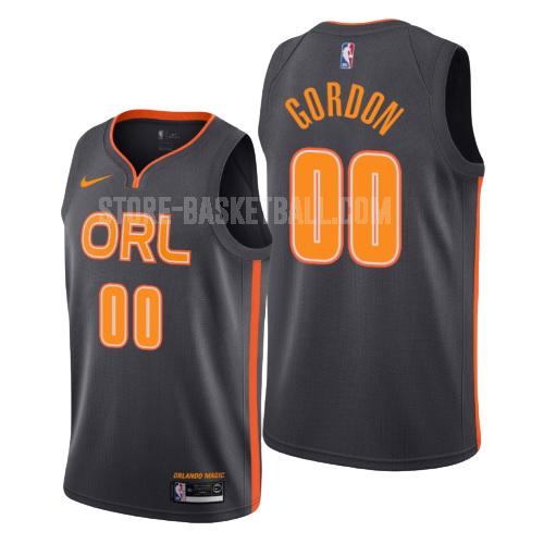 2019-20 orlando magic aaron gordon 0 black city edition men's replica jersey