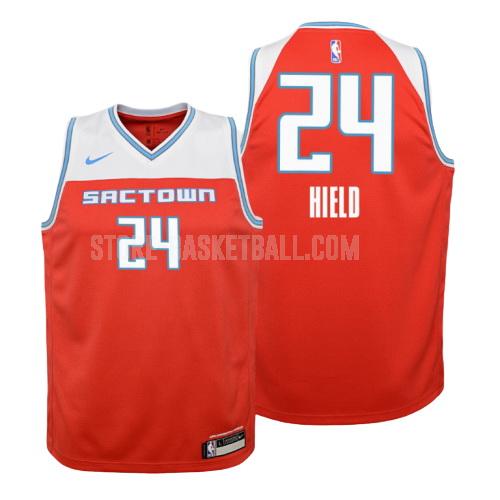2019-20 sacramento kings buddy hield 24 red city edition youth replica jersey