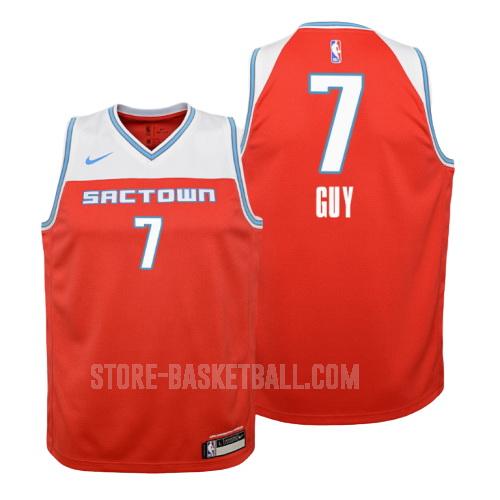 2019-20 sacramento kings kyle guy 7 red city edition youth replica jersey