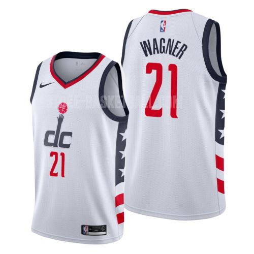 2019-20 washington wizards moritz wagner 21 white city edition men's replica jersey