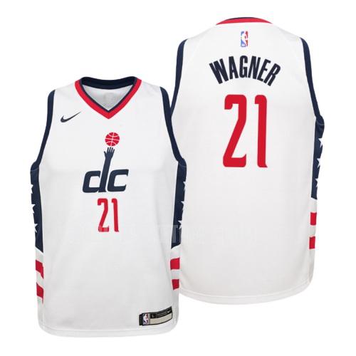 2019-20 washington wizards moritz wagner 21 white city edition youth replica jersey