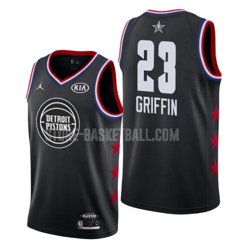 2019 detroit pistons blake griffin 23 black nba all-star men's replica jersey