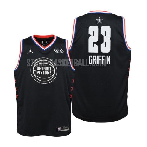 2019 detroit pistons blake griffin 23 black nba all-star youth replica jersey