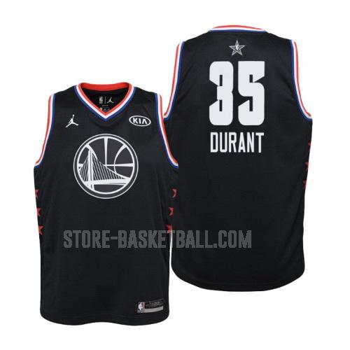 2019 golden state warriors kevin durant 35 black nba all-star youth replica jersey