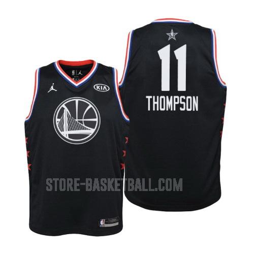 2019 golden state warriors klay thompson 11 black nba all-star youth replica jersey