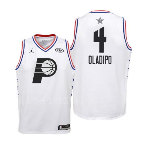 2019 indiana pacers victor oladipo 4 white nba all-star youth replica jersey