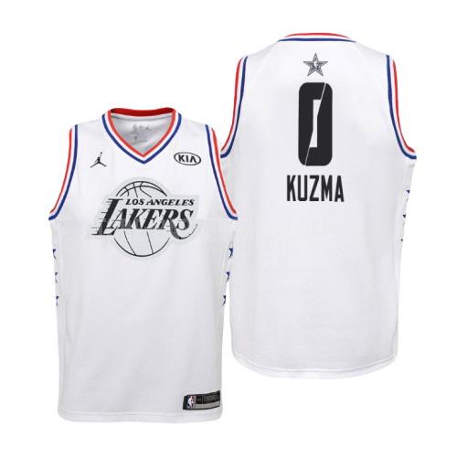 2019 los angeles lakers kyle kuzma 0 white nba all-star youth replica jersey
