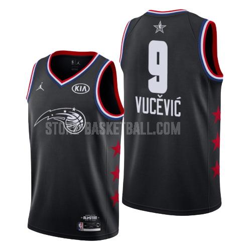 2019 orlando magic nikola vucevic 9 black nba all-star men's replica jersey
