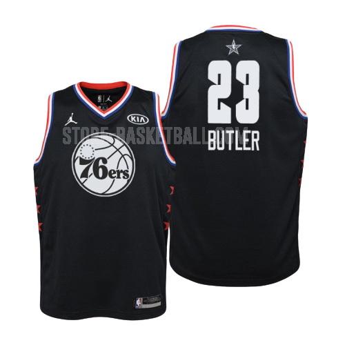 2019 philadelphia 76ers jimmy butler 23 black nba all-star youth replica jersey