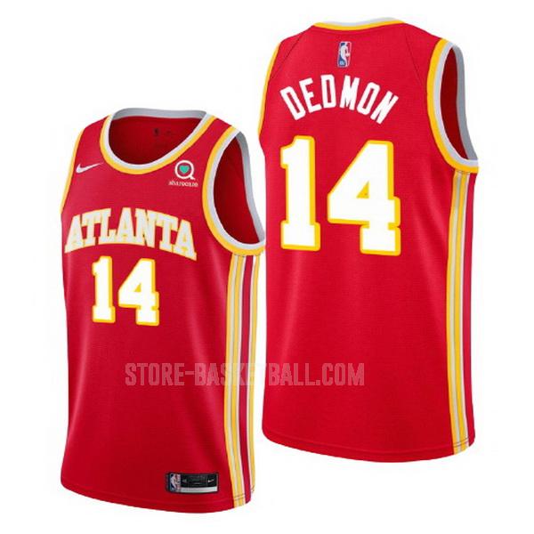 2020-21 atlanta hawks dewayne dedmon 12 red icon men's replica jersey