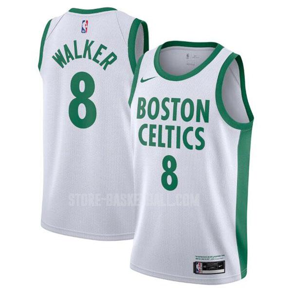 2020-21 boston celtics kemba walker 8 white city edition men's replica jersey