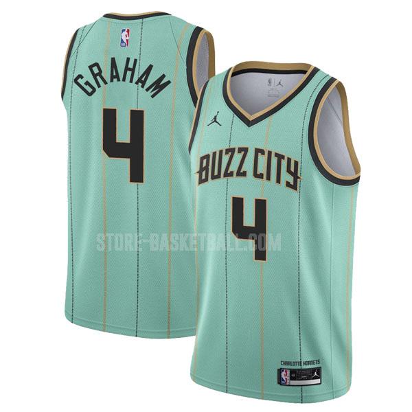 2020-21 charlotte hornets devonte' graham 4 green city edition men's replica jersey
