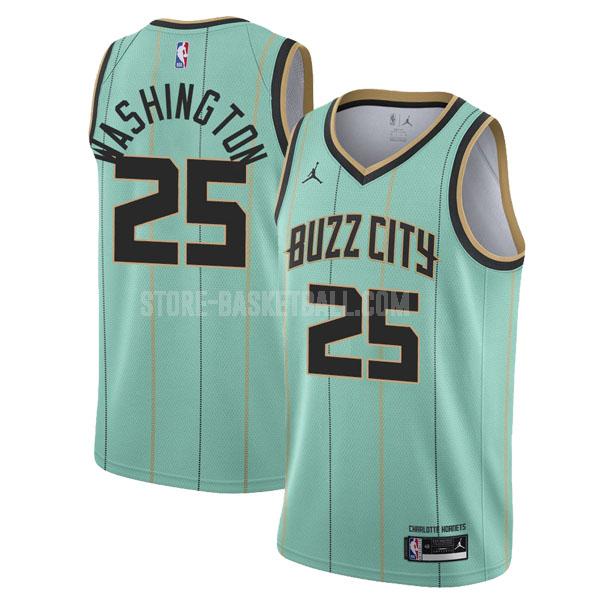 2020-21 charlotte hornets p.j.washington 25 green city edition men's replica jersey