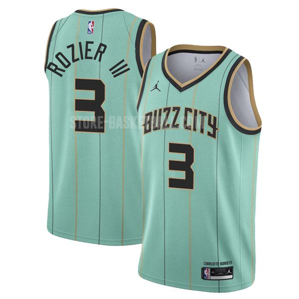 2020-21 charlotte hornets terry rozier iii 3 green city edition men's replica jersey